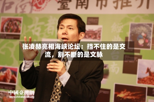 张凌赫亮相海峡论坛：挡不住的是交流，割不断的是文脉-第3张图片