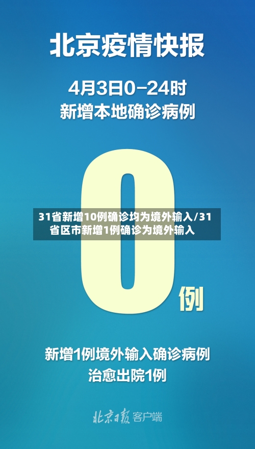 31省新增10例确诊均为境外输入/31省区市新增1例确诊为境外输入-第3张图片