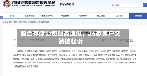 配合存储公司财务造假，26家客户突然被起诉