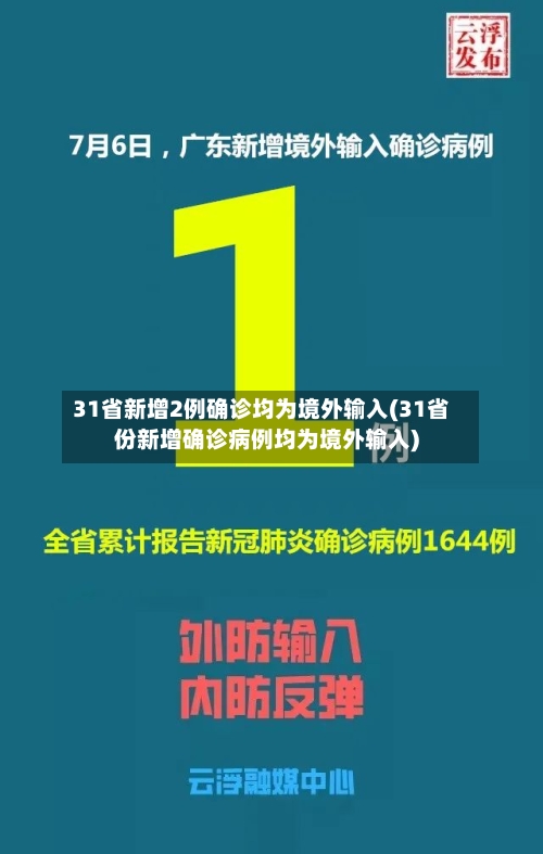 31省新增2例确诊均为境外输入(31省份新增确诊病例均为境外输入)