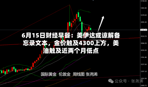 6月15日财经早餐：美伊达成谅解备忘录文本	，金价触及4300上方，美油触及近两个月低点-第2张图片