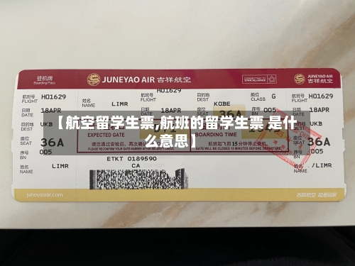 【航空留学生票,航班的留学生票 是什么意思】-第3张图片
