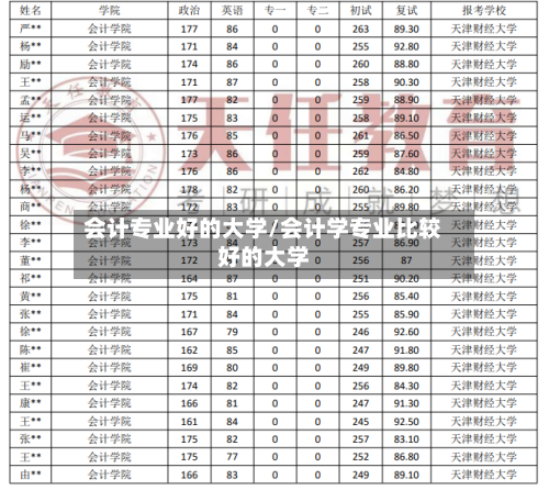 会计专业好的大学/会计学专业比较好的大学-第2张图片