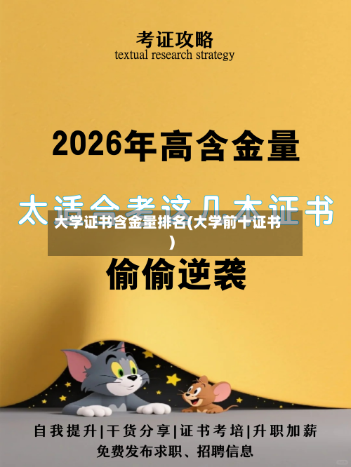 大学证书含金量排名(大学前十证书)