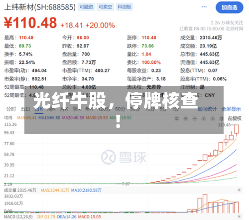 光纤牛股，停牌核查！-第2张图片