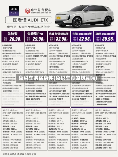 免税车购买条件(免税车真的划算吗)
