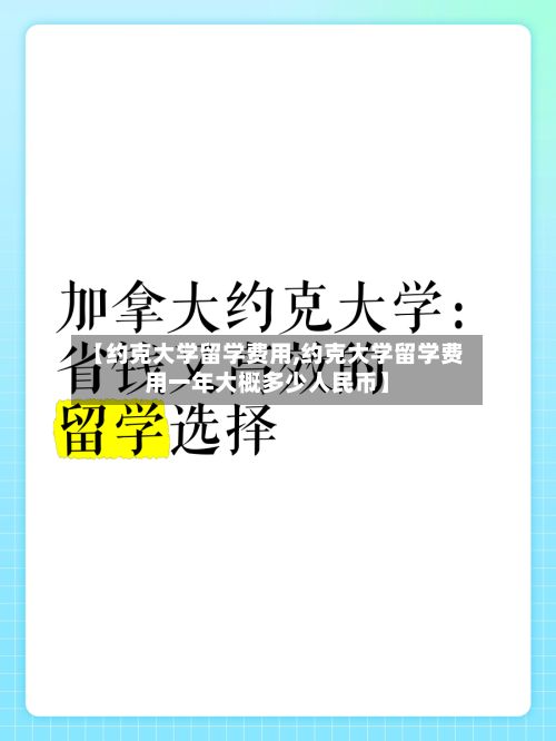 【约克大学留学费用,约克大学留学费用一年大概多少人民币】
