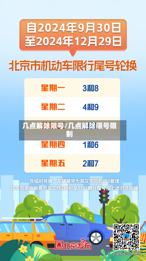 几点解除限号/几点解除限号限制-第3张图片