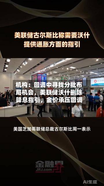 机构：回调中寻找分批布局机会，美联储沃什删除降息指引，金价承压回调-第1张图片