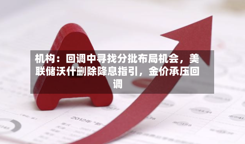 机构：回调中寻找分批布局机会，美联储沃什删除降息指引	，金价承压回调-第2张图片