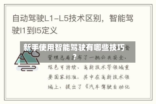 新手使用智能驾驶有哪些技巧？-第2张图片