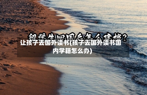 让孩子去国外读书(孩子去国外读书国内学籍怎么办)-第3张图片