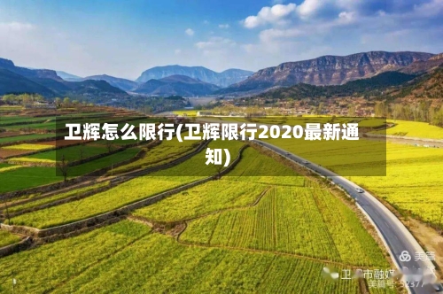 卫辉怎么限行(卫辉限行2020最新通知)-第3张图片