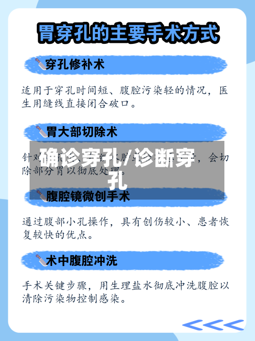 确诊穿孔/诊断穿孔