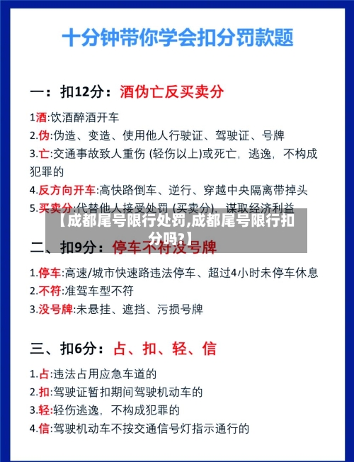 【成都尾号限行处罚,成都尾号限行扣分吗?】