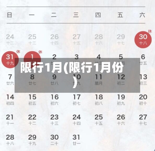限行1月(限行1月份)