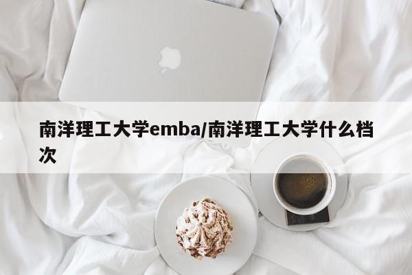 南洋理工大学emba/南洋理工大学什么档次